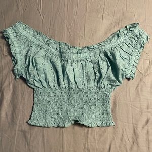 Off the shoulder crop top